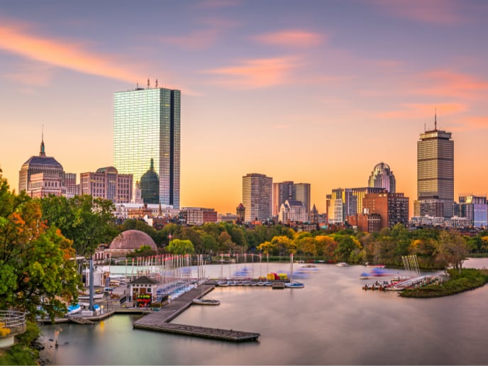 Skyline of Boston.