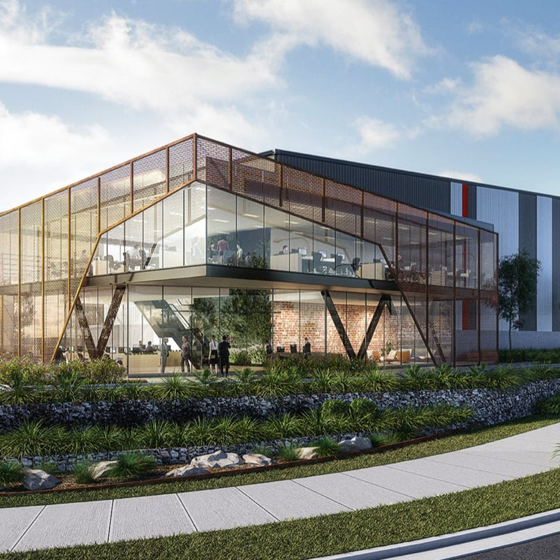Rending of building for Barings real estate australia.