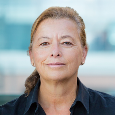 Headshot of Bonnie David smiling at the camera.