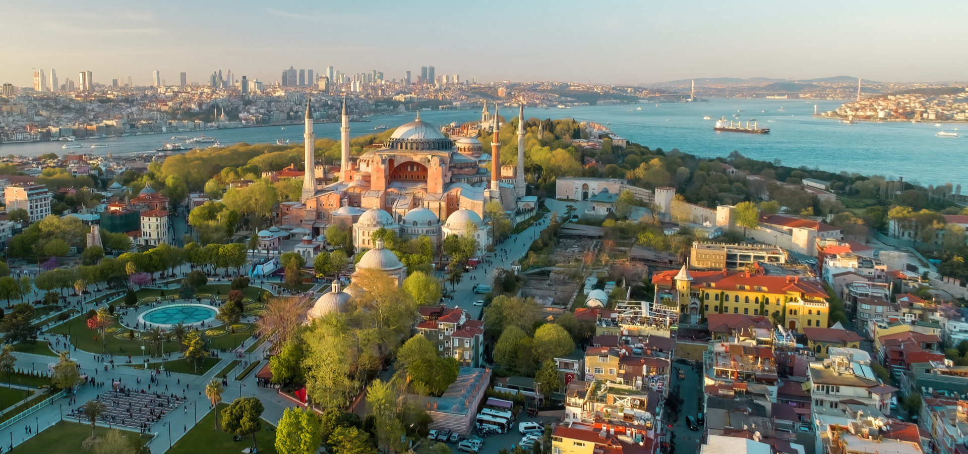 Hagia Sophia and Historical Peninsula in Istanbul.