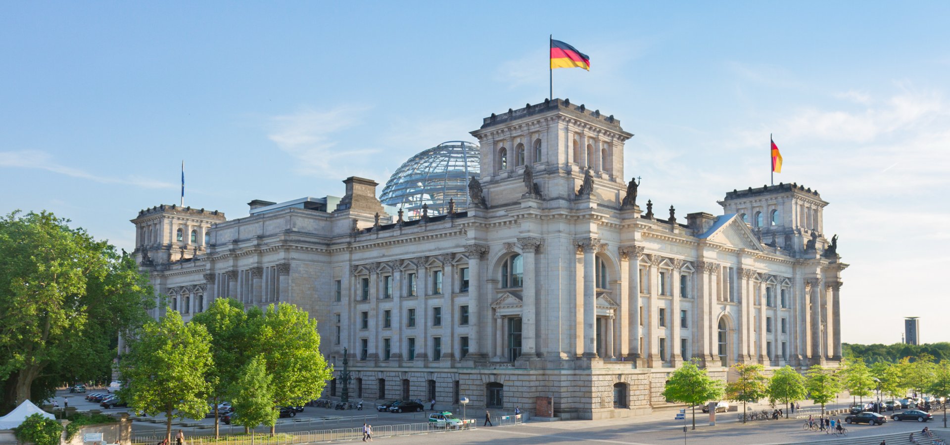 Reichstag building in Berlin, Germany.