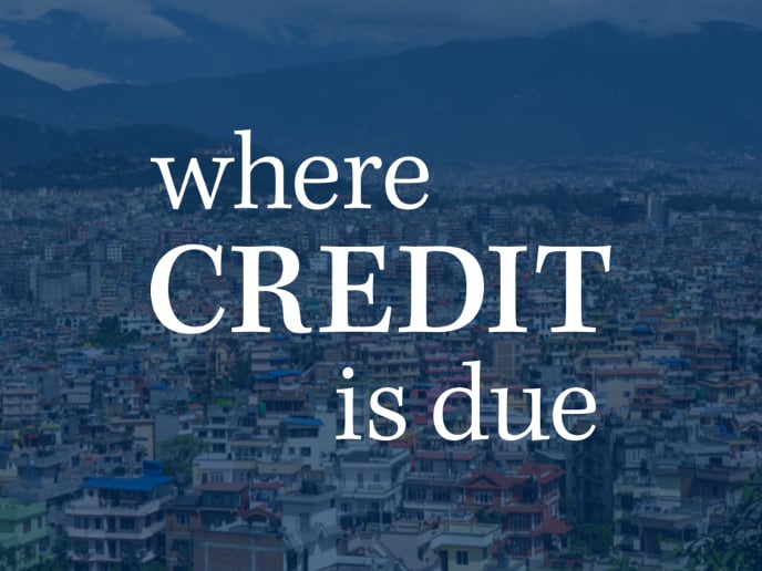 Emerging market city with mountains. 