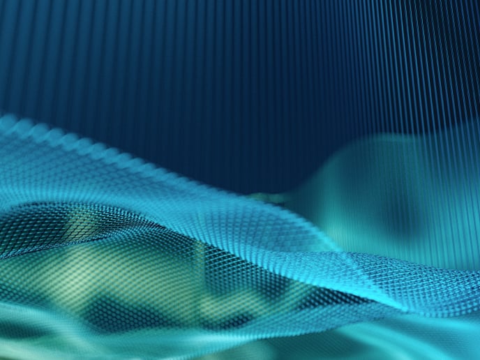 Abstract image of modern steel construction.
